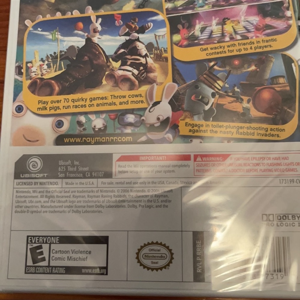 Wii Rayman Raving Rabbids Game NWT - Picture 3 of 6